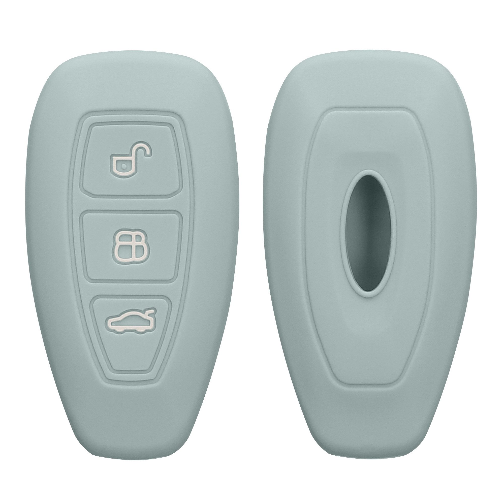 kwmobile Schlüsseltasche Autoschlüssel Silikon Hülle für Ford (1-tlg), Schlüsselhülle Schlüssel Case Cover