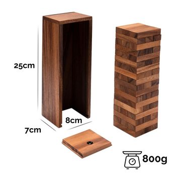 Logoplay Holzspiele Spielesammlung, Wackelturm Gr. S für 2 oder mehr Spieler - 23 cm Höhe - CondoHolzspielzeug