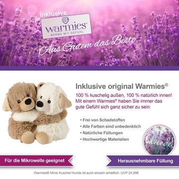 Timfanie Neugeborenen-Geschenkset Windeltorte, mit Warmies® Hunde Zwillinge, 0-8 Monate (rosa, 28-tlg., mit Grußkarte) Einzelanfertigung
