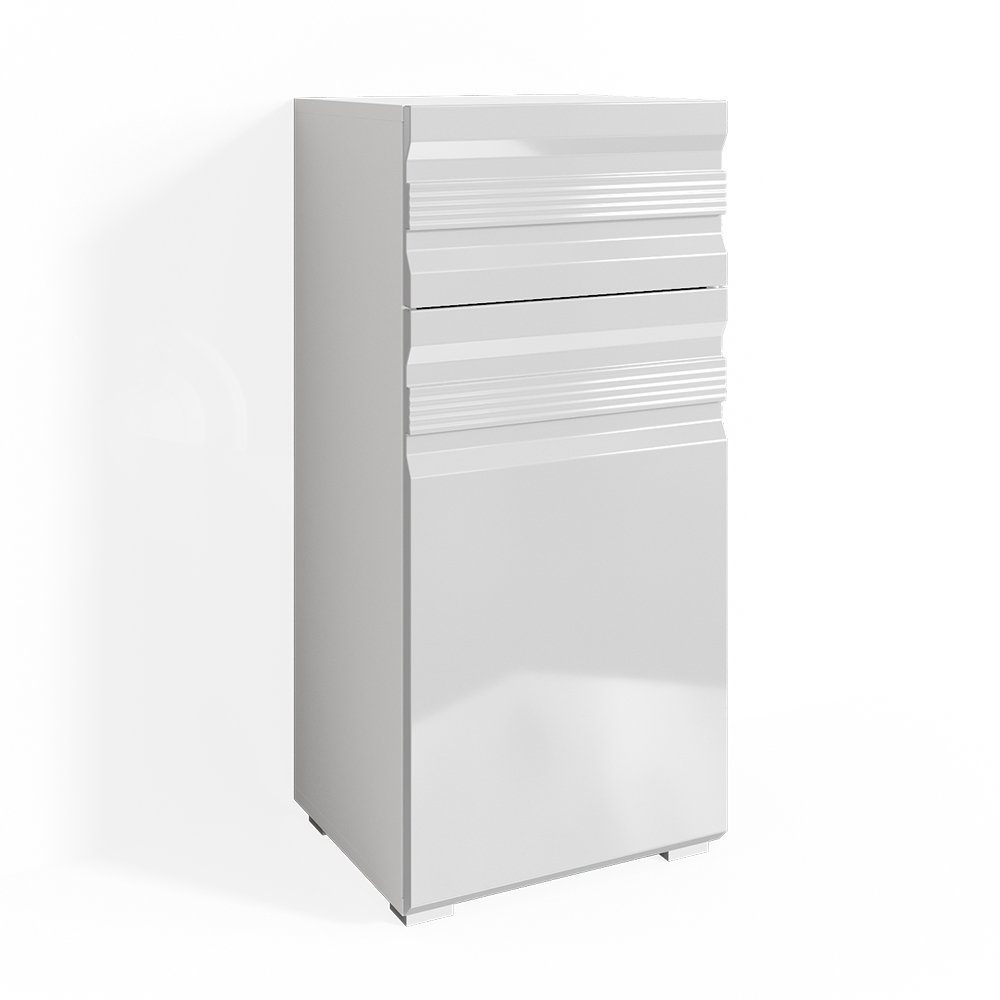 Vicco Midischrank Freddy Weiß Hochglanz 36 x 79 cm günstig online kaufen