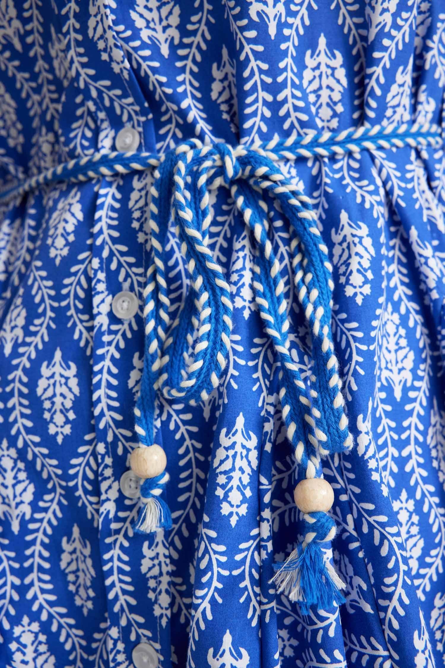 Shirtkleid Damen SHIRT DeFacto Hemdkleid DRESS Mittelblau