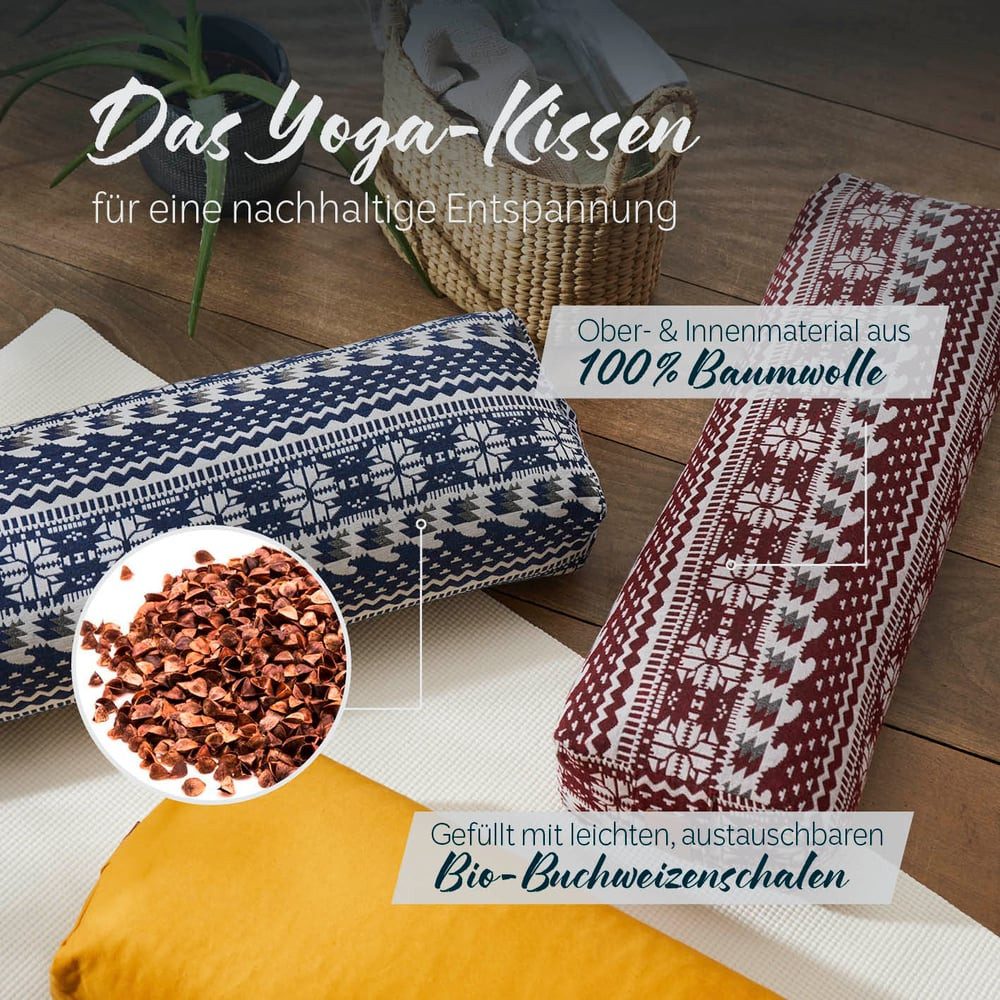 #DoYourYoga Yoga Bolster Paravati, Yoga Kissen – Bild 2 von 5