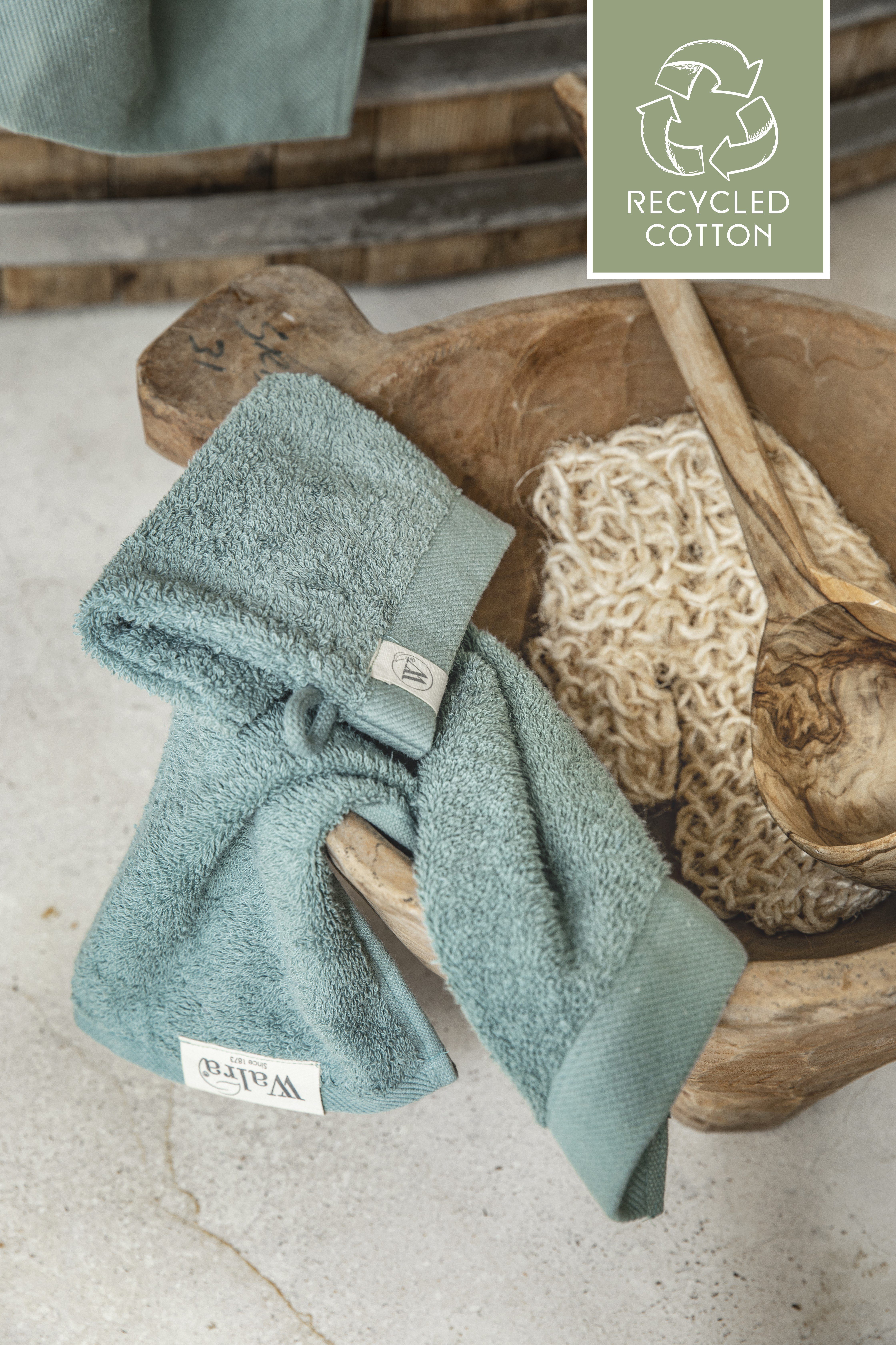 (1-St) Remade Handtuch Cotton Baumwolle Gästetuch Jade cm, 2x 30x50 - Walra