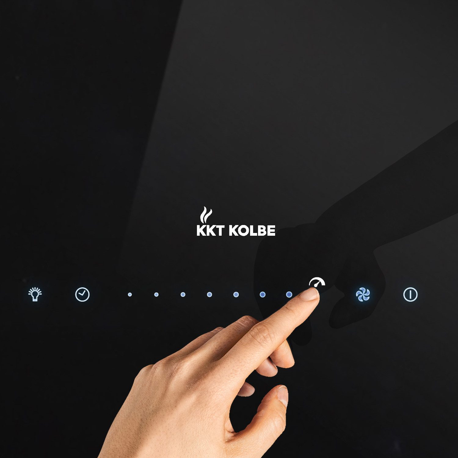 KKT KOLBE Inselhaube Dunstabzugshaube Inselhaube CUBE60-Serie 60cm Abzugshaube / Inselhaube / Umluft / Schwarz / Glas / Touch LED / WiFi – Bild 5 von 5