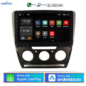GABITECH Autoradio für Skoda Octavia 2007-2014 10" Android 13 Autoradio (FM, AM, RDS, Bluetooth, Can Bus, Plug & Play, USB, WiFi, 4GB RAM 64GB ROM)