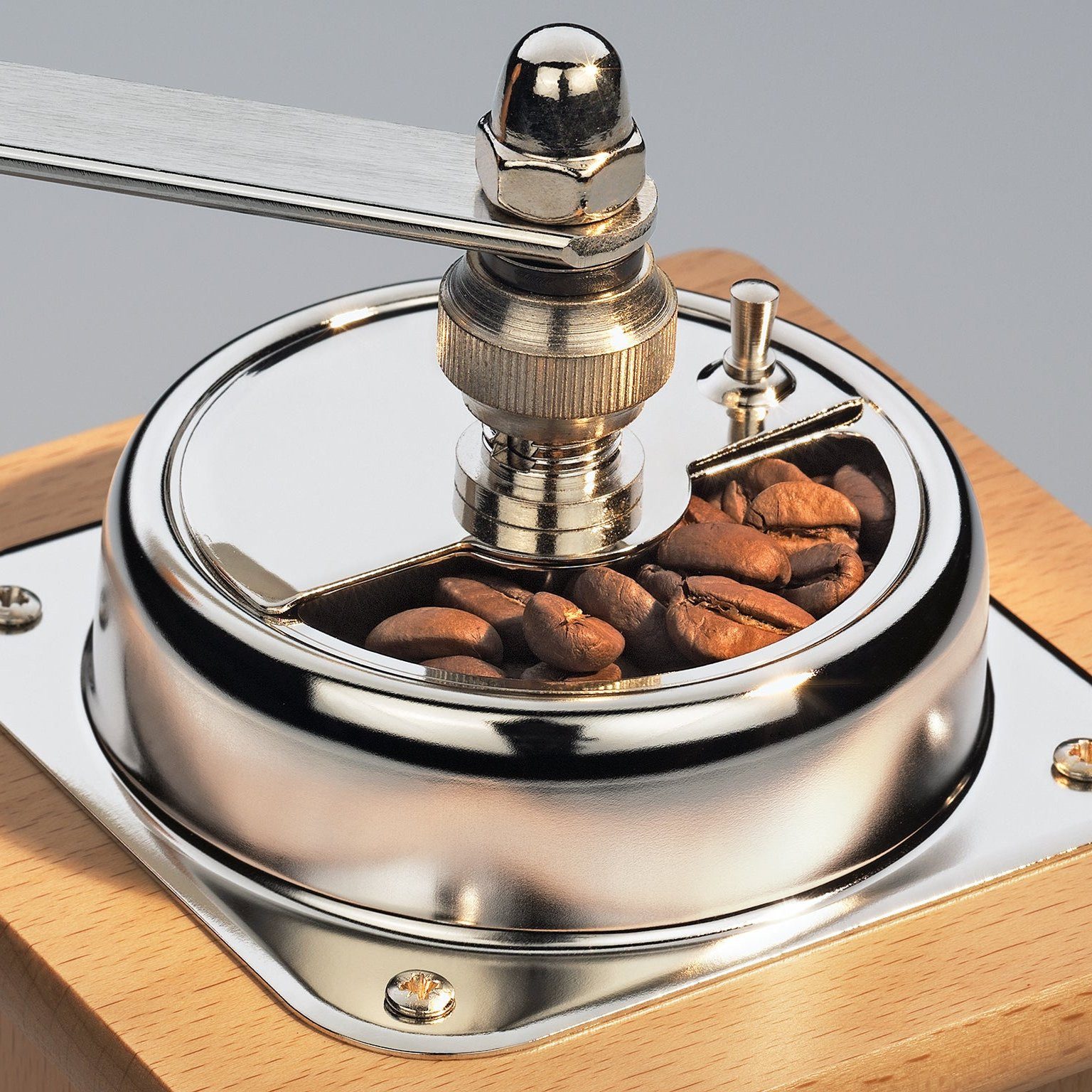 ZASSENHAUS Kaffeemühle Zassenhaus Kaffeemühle BRASILIA, Kegelmahlwerk aus gehärtetem Spezialstahl, 50 g Bohnenbehälter, Kaffemühle Manuell, Made in Germany