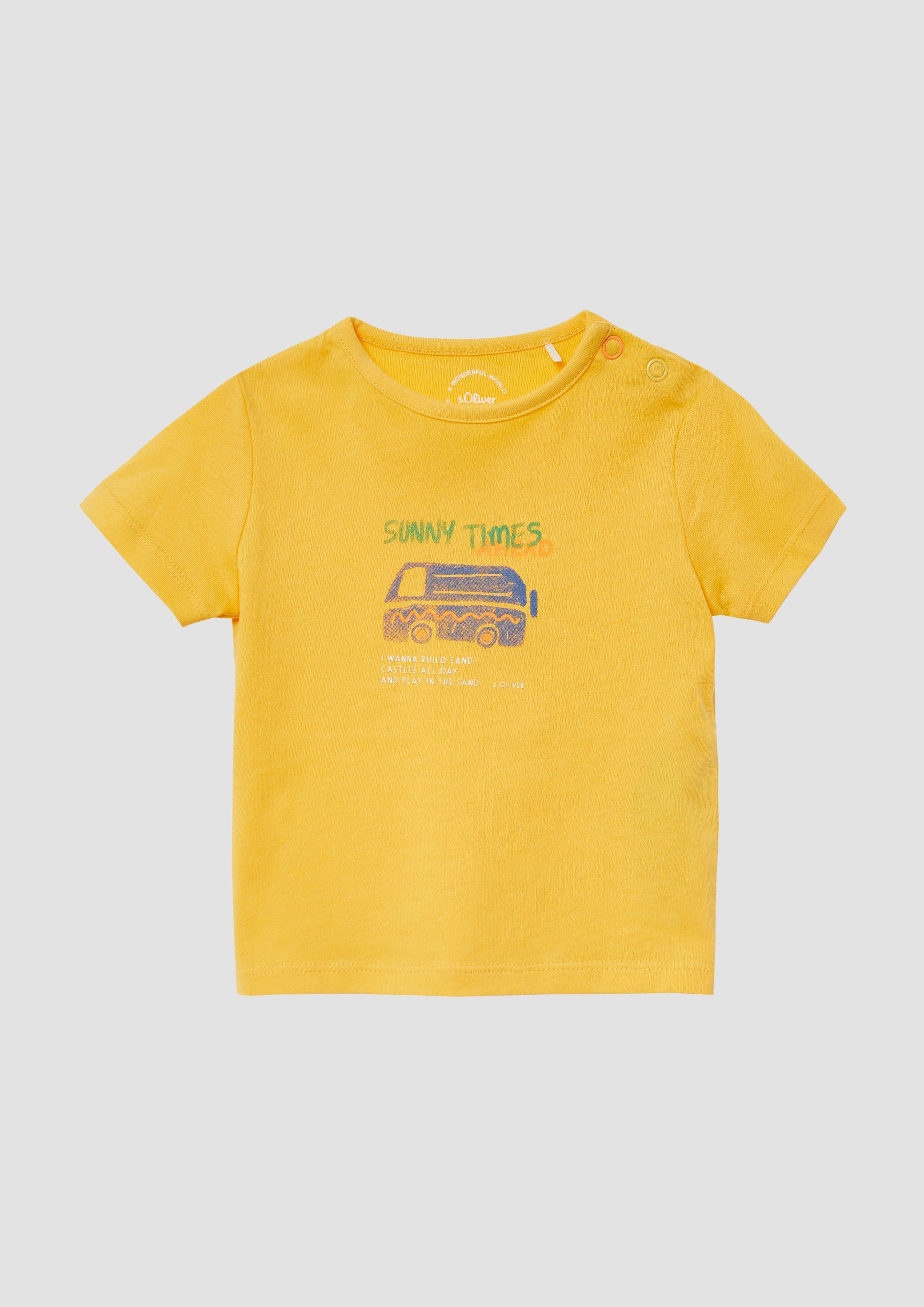 s.Oliver Kurzarmshirt T-Shirt aus Baumwolle mit günstig online kaufen