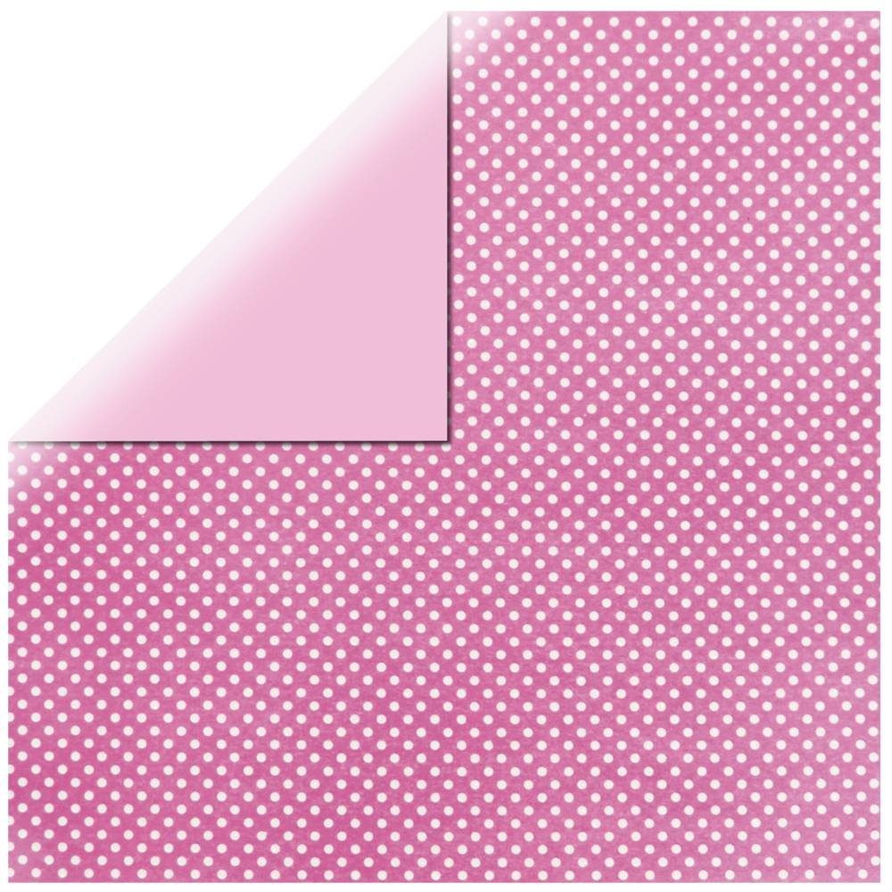 Rayher Bastelkartonpapier Scrap-Booking Papier Gl.Dots pink