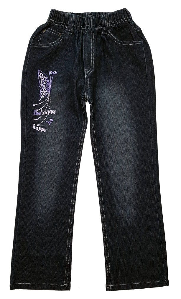 Girls Fashion Bequeme Jeans Mädchen Jeans, Stretchjeans mit rundum Gummizug, M307