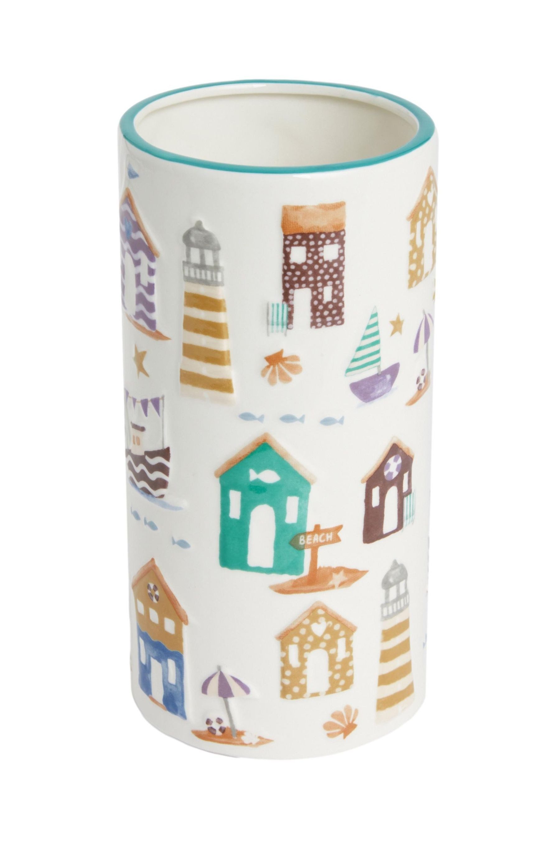Next Dekovase Keramik-Vase, Strandhütte günstig online kaufen