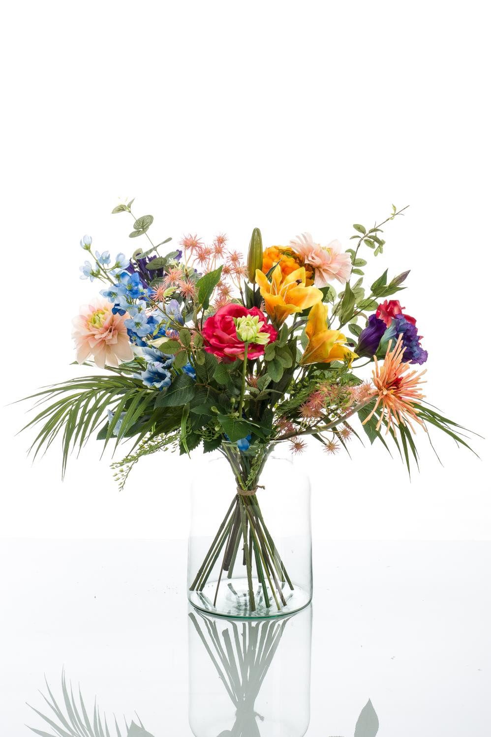 Kunstblumenstrauß Mehrfarbig, Durchmesser 50 cm, Emerald, günstig online kaufen