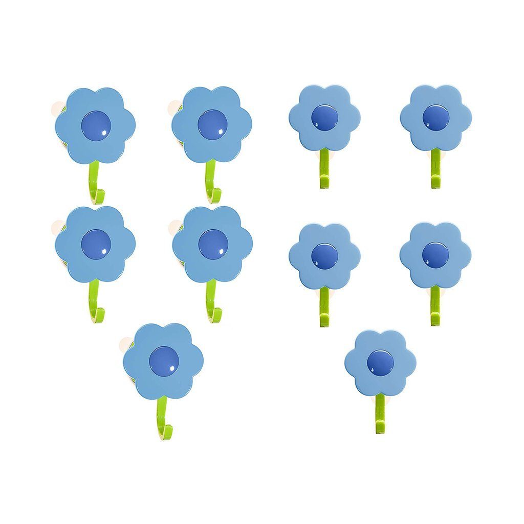 Kochblume Wandhaken Blumenhaken, (Spar-Set, 10-St), Tragkraft bis zu 8 kg