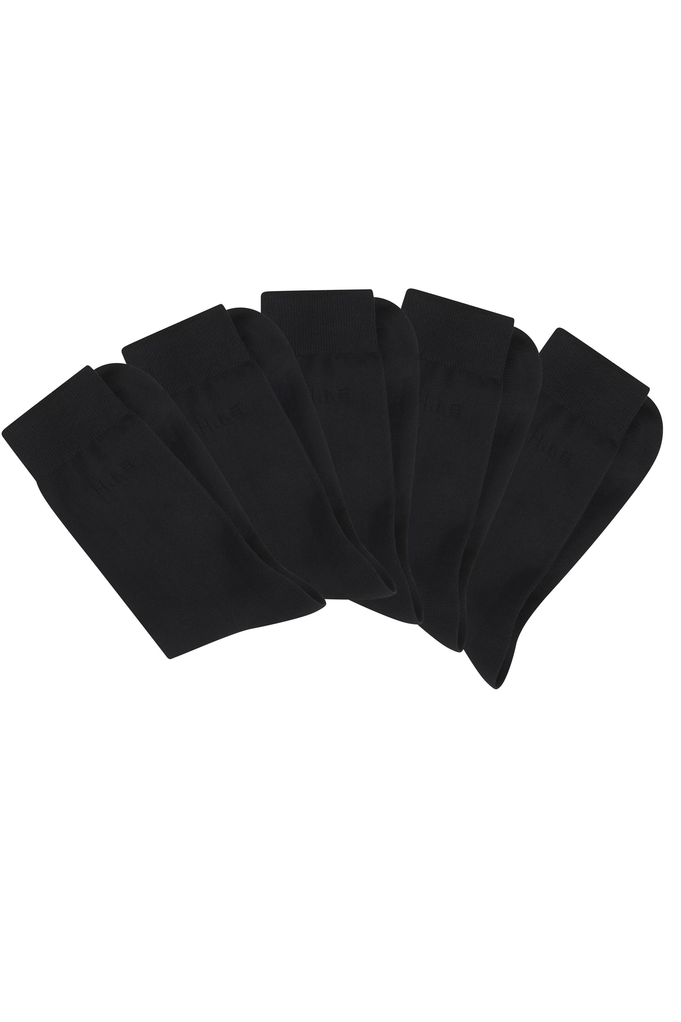 H.I.S Businesssocken Herrensocken, Männdersocken, uni Anzugsocken, (Packung, 5-Paar) mit klassischem Rippbündchen, ohne drückende Naht