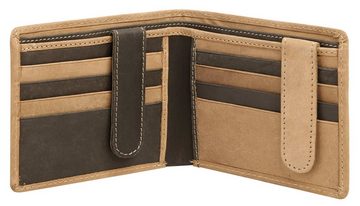 BODENSCHATZ Brieftasche BICOLOUR, echt Leder