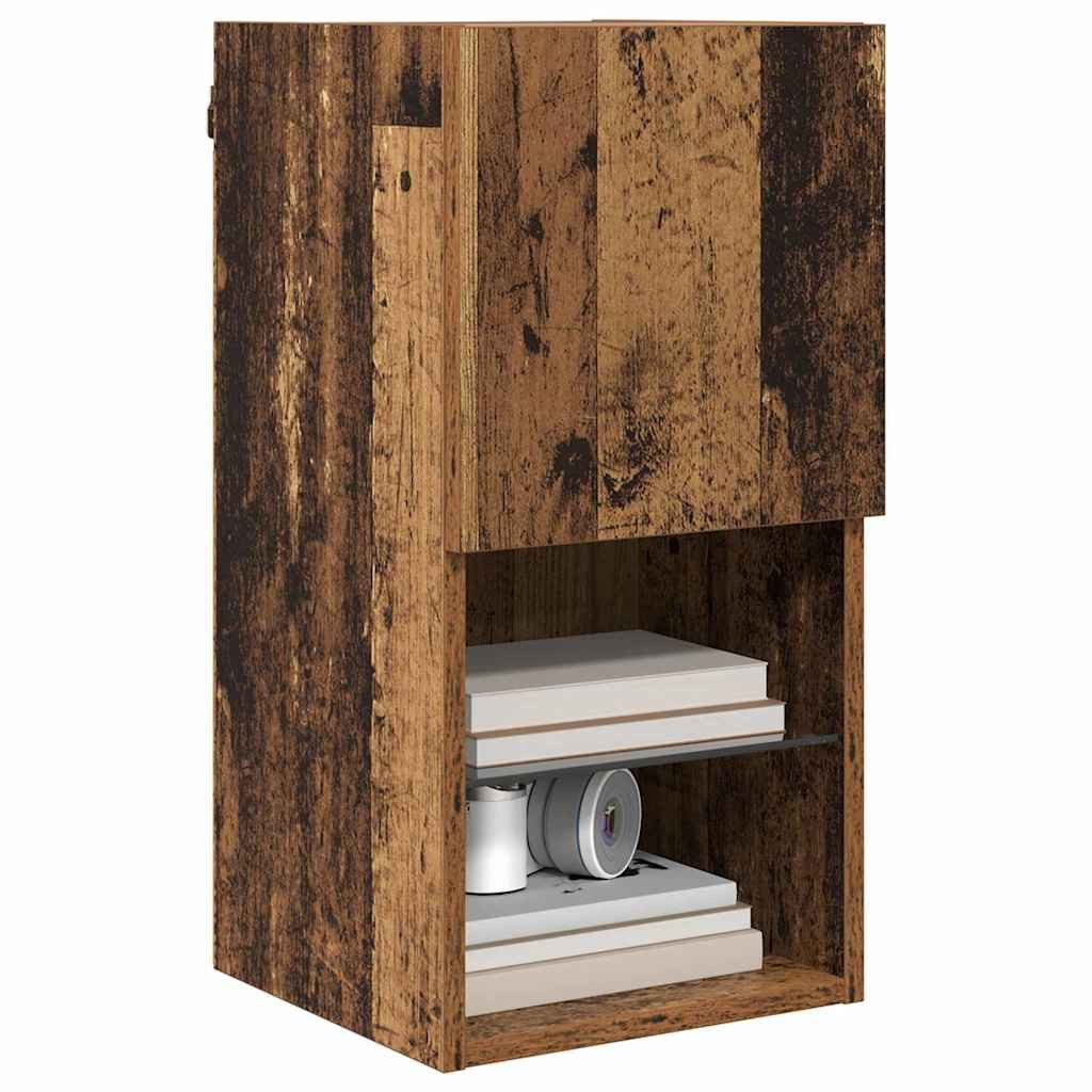 vidaXL TV-Schrank Wandmontierter TV-Schrank 30,5 x 30 x 60 cm Altholz (1-St)