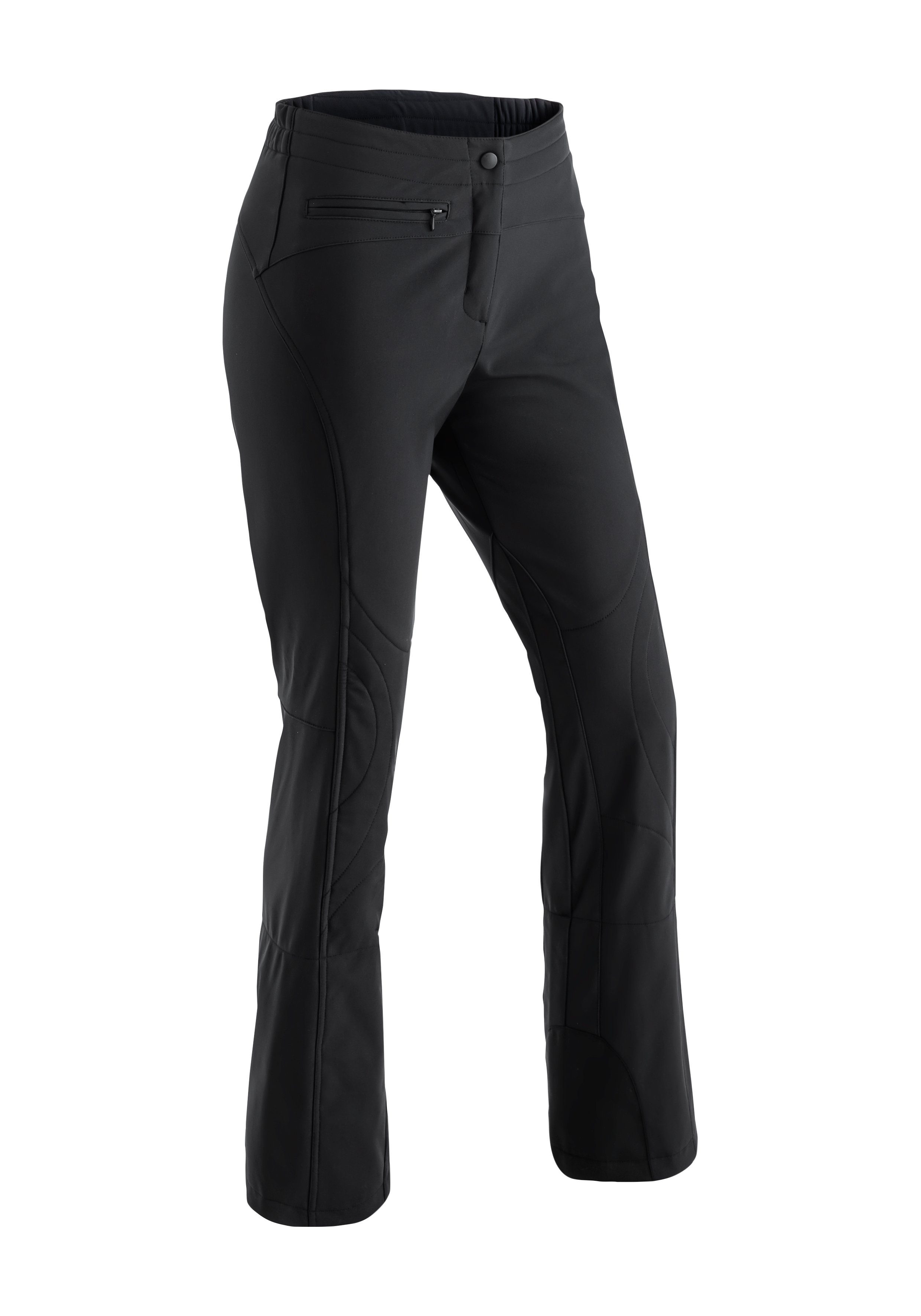 Maier Sports Skihose Marie Damen Softshell-Schneehose, atmungsaktiv und winddicht, Slim Fit
