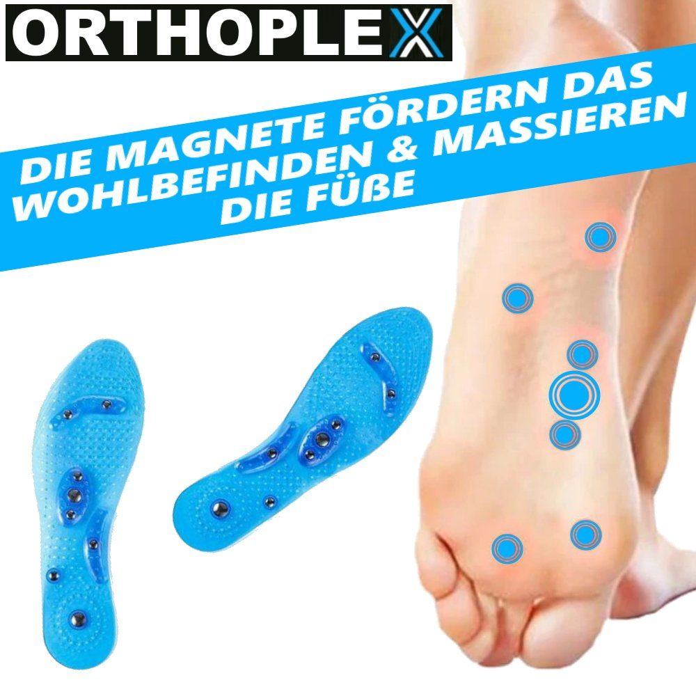 MAVURA Einlegesohlen ORTHOPLEX Akupressur Sohlen, Einlegesohlen Magnetische Magnet Ergonomische Gel Schuhsohlen Massage