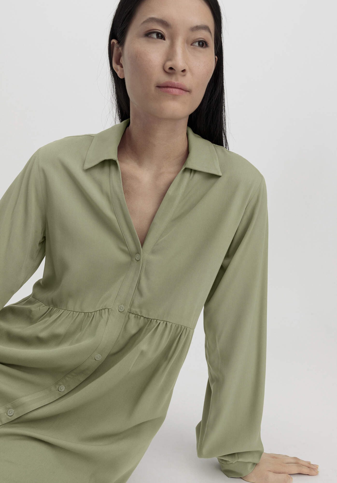 Hessnatur A-Linien-Kleid aus LENZING™ ECOVERO™ (1-tlg)