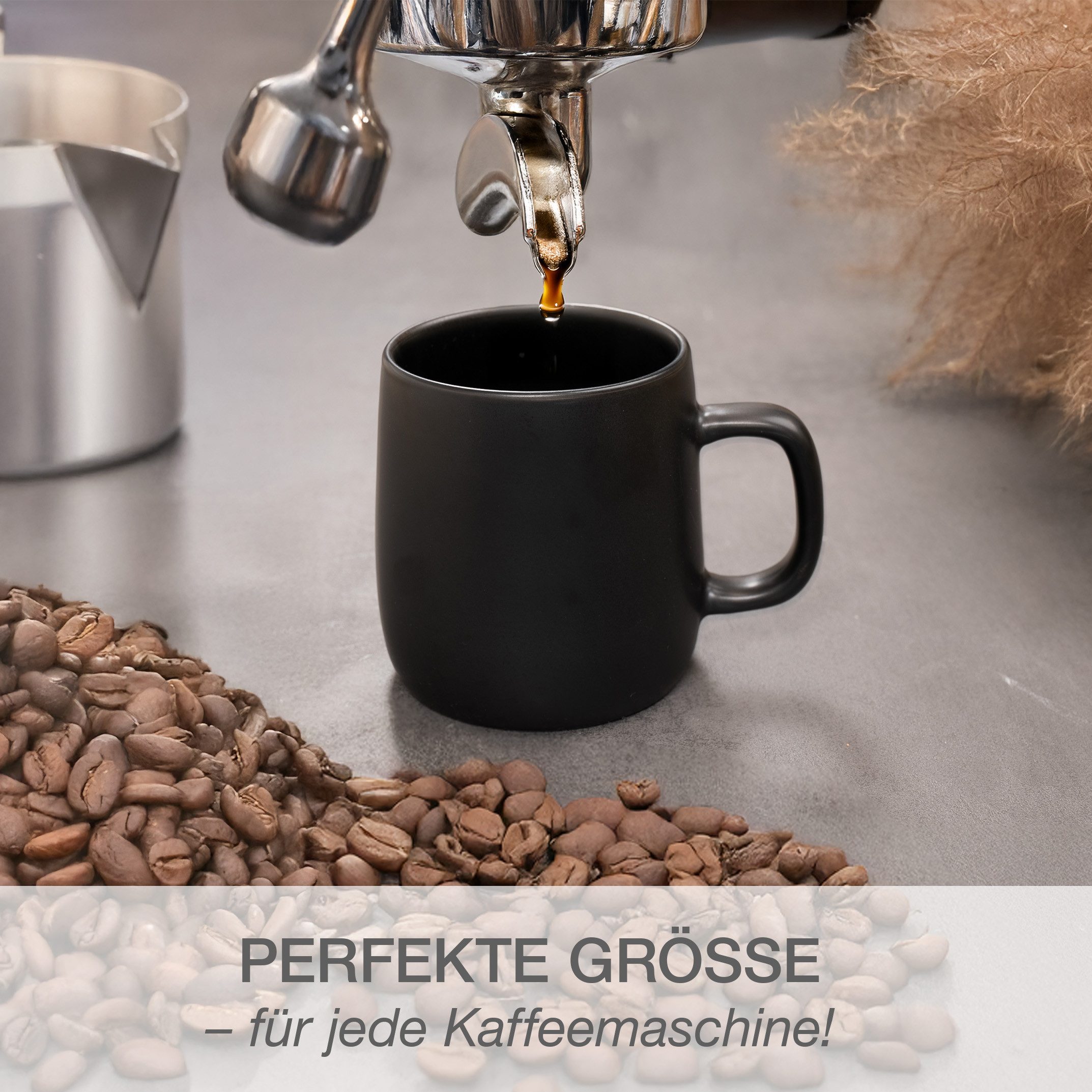 Moritz & Moritz Tasse VIDA Kaffeebecher 6er, 6-tlg., Porzellan, Spülmaschinengeeignet