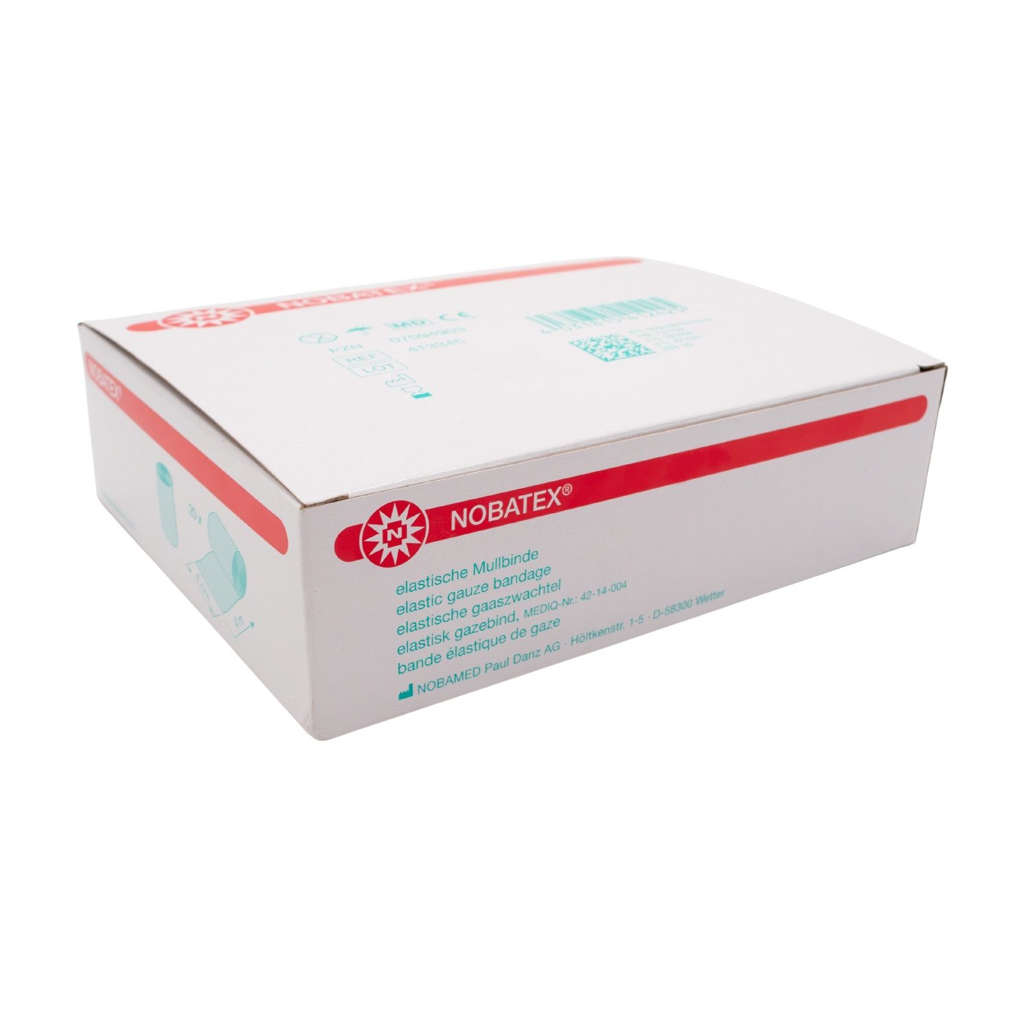 Nobamed Fixierpflaster Nobatex Fixierbinden, weiße Mullbinden, elastisch, 20 Stück