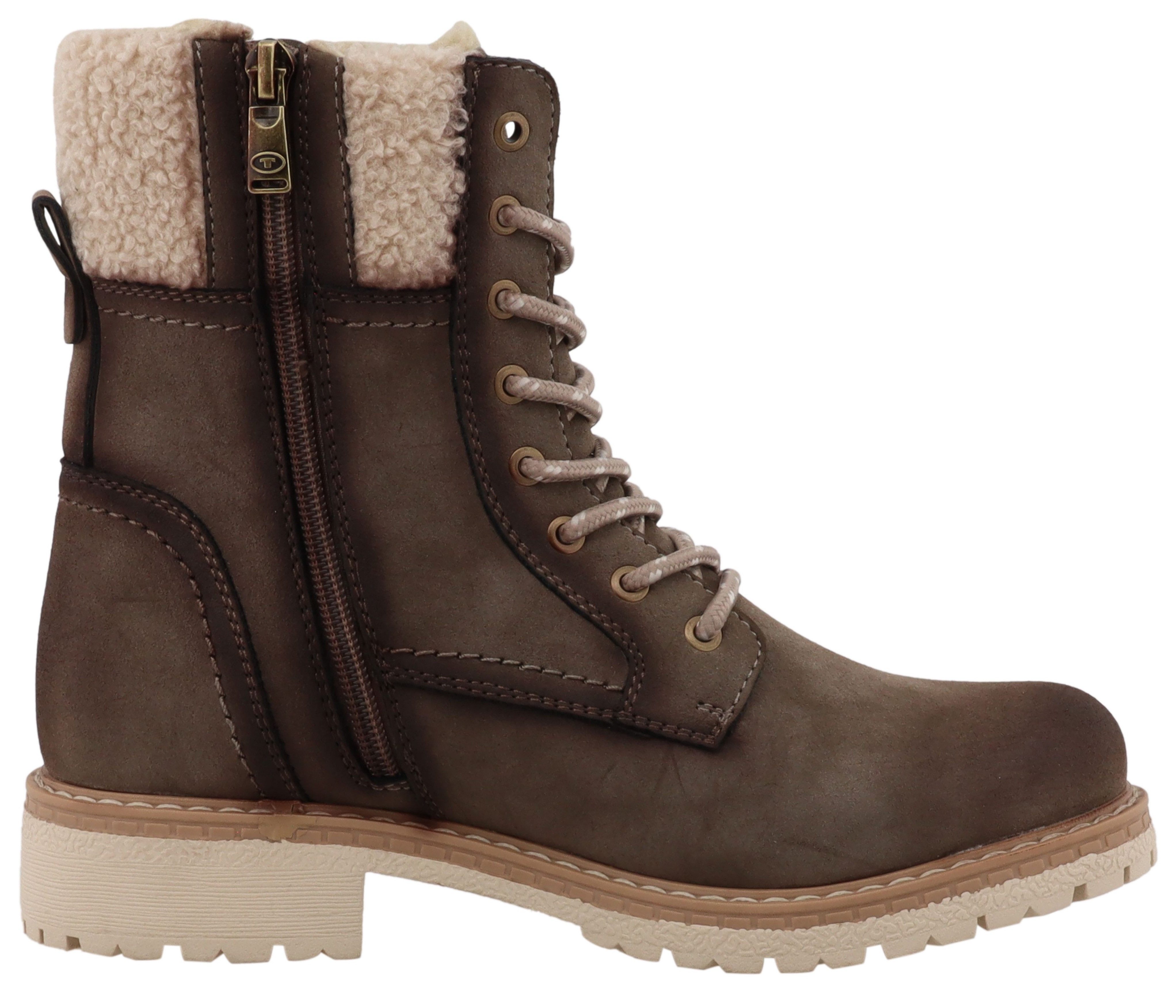 TOM TAILOR Winterboots Workerboots, Hiking Boot mit Blockabsatz