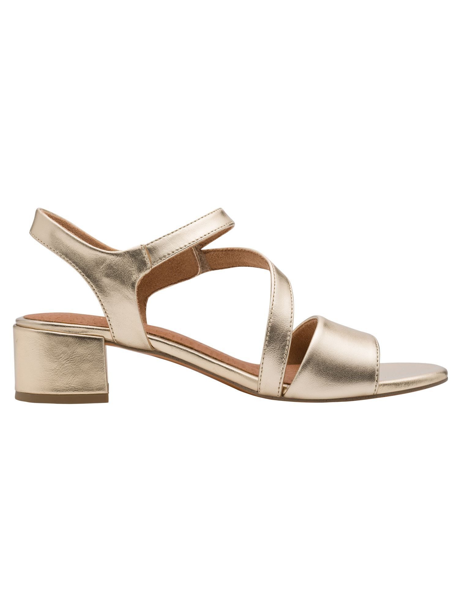 MARCO TOZZI FEEL, MT Soft Lining aus Leder Blockabsatz Sandalette FEEL