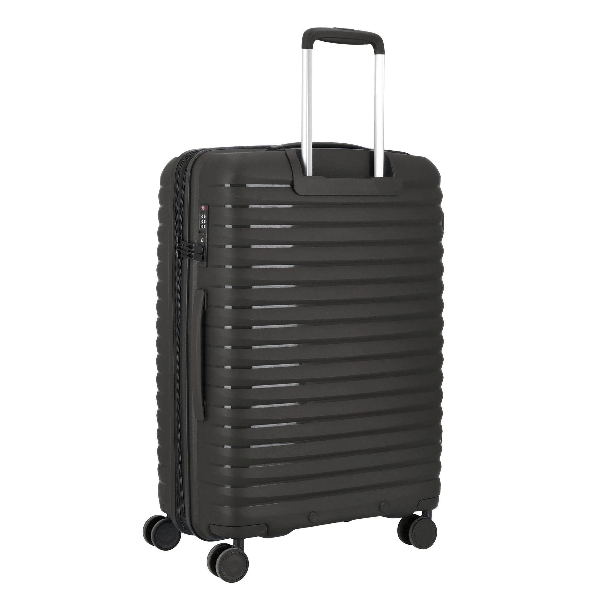 D&N Hartschalen-Trolley Travel Line, 4 Rollen, Polypropylen