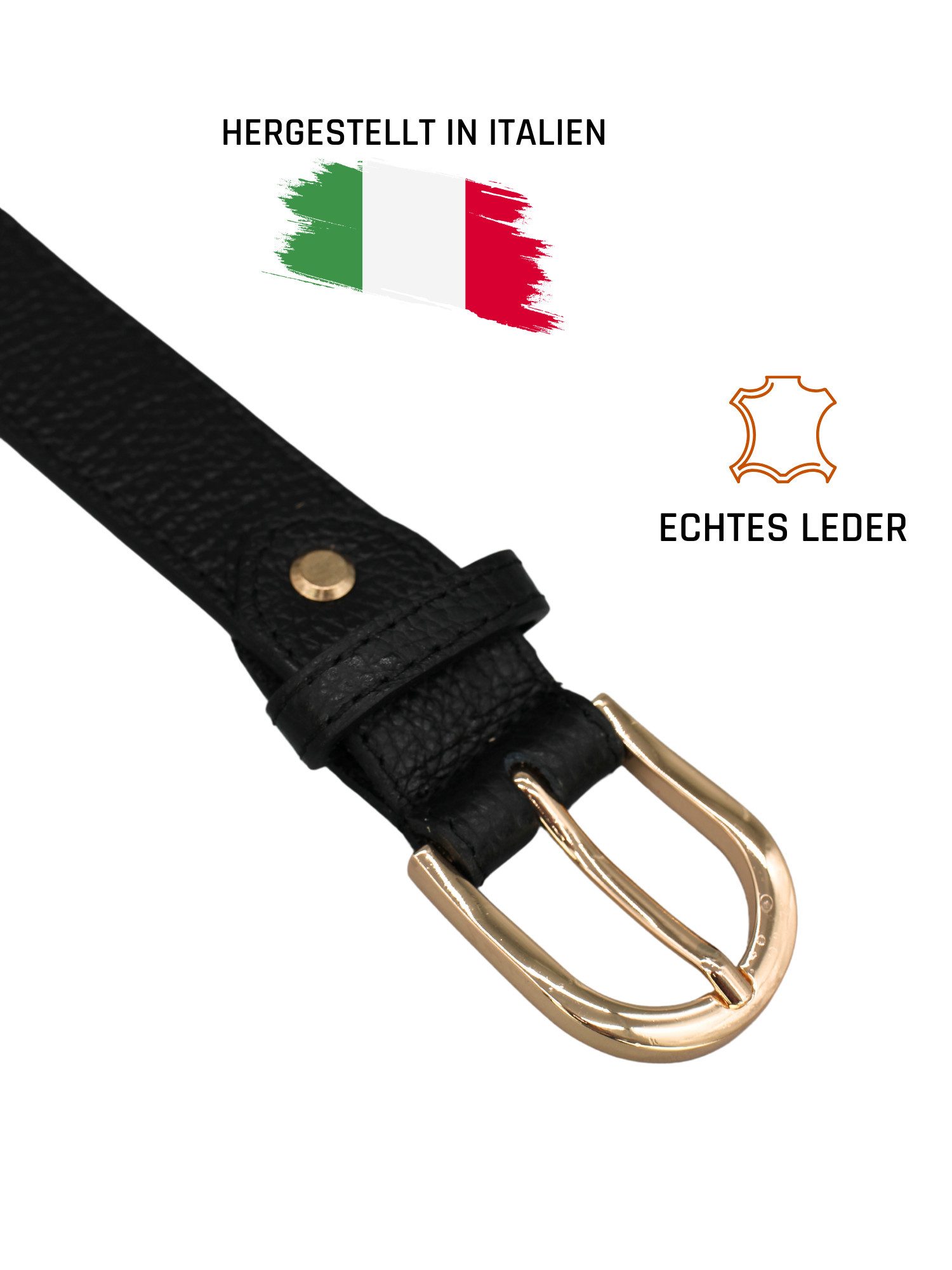 Adel Bags Ledergürtel Damen Gürtel, 3 cm Breit, verschiedene Farben,Hergest günstig online kaufen