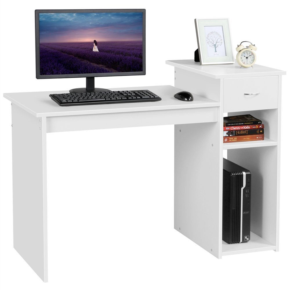 Schreibtisch Bürotisch Computertisch Arbeitstisch PC Tisch Laptoptisch Weiß 
