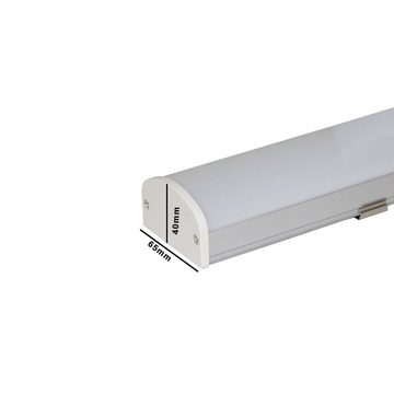 Braytron Lichtleiste 120cm unterbauleuchte Unterbaulampe Küchenleuchte LED Lichtleiste, 6500, 3200 Lumen, Neutralweiß 4000K