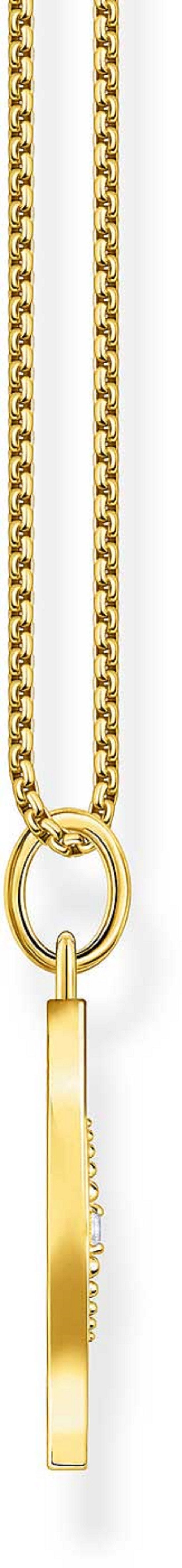 THOMAS SABO Silberkette Halskette Tree of Love - 750 Gelbgold Vergoldung