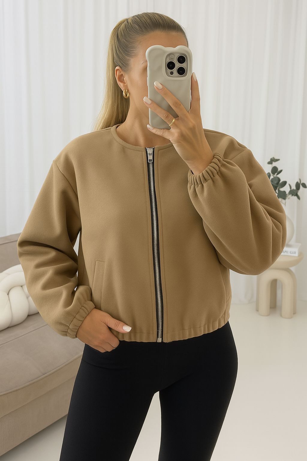 Worldclassca Bomberjacke Worldclassca Bomberjacke mit Zip Trench Jacke Über günstig online kaufen