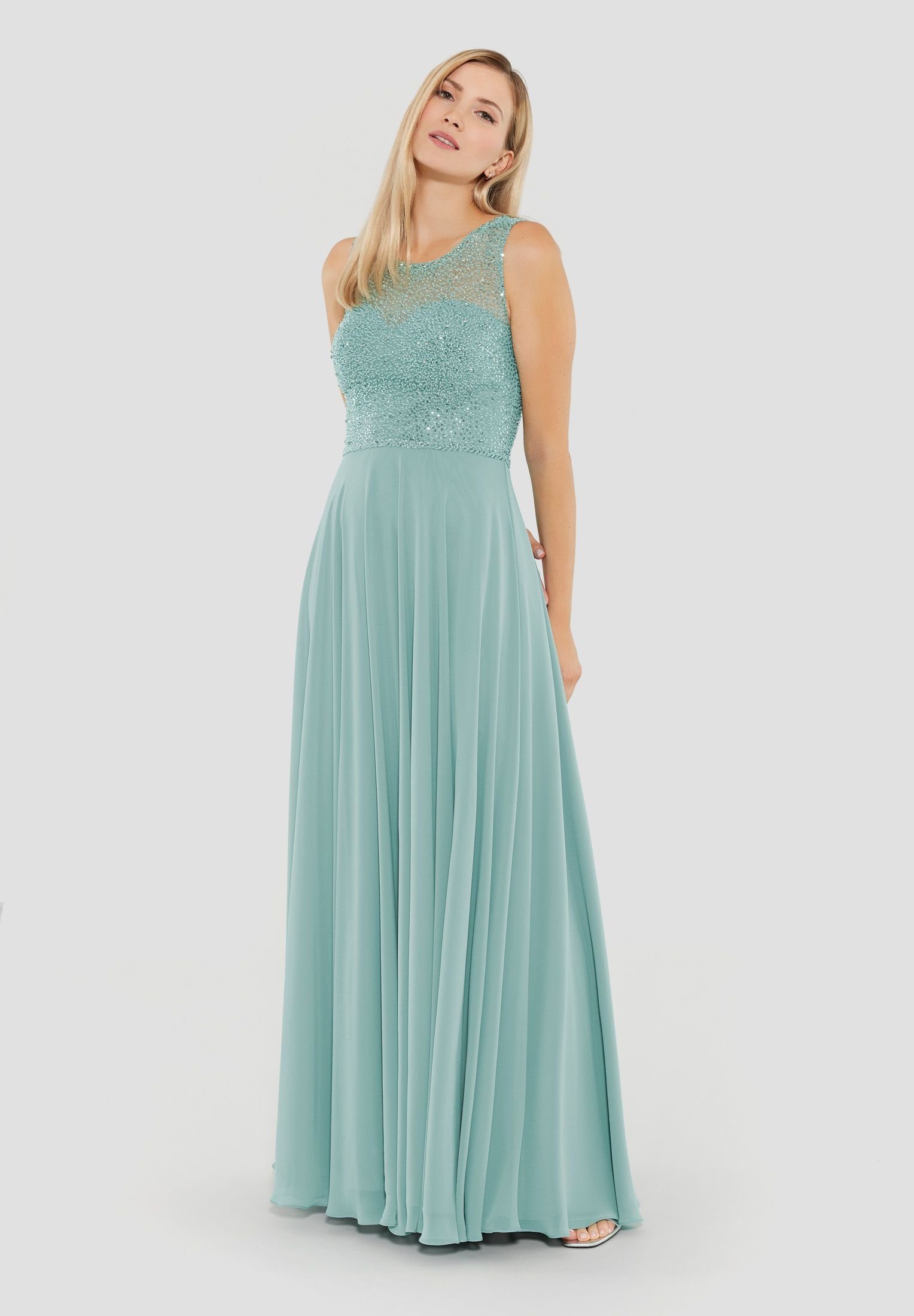 SWING Abendkleid turqouise blue