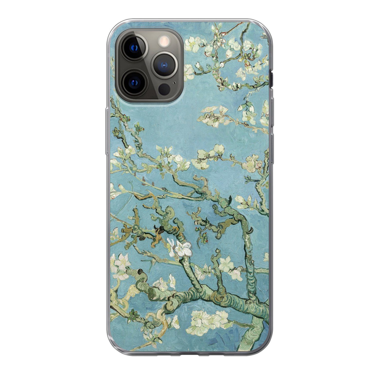 MuchoWow Handyhülle für Apple iPhone 13 Pro Mandelblüte - Van Gogh - Kunst, Smartphone-Bumper, Print, Handy Schutzhülle Dünn