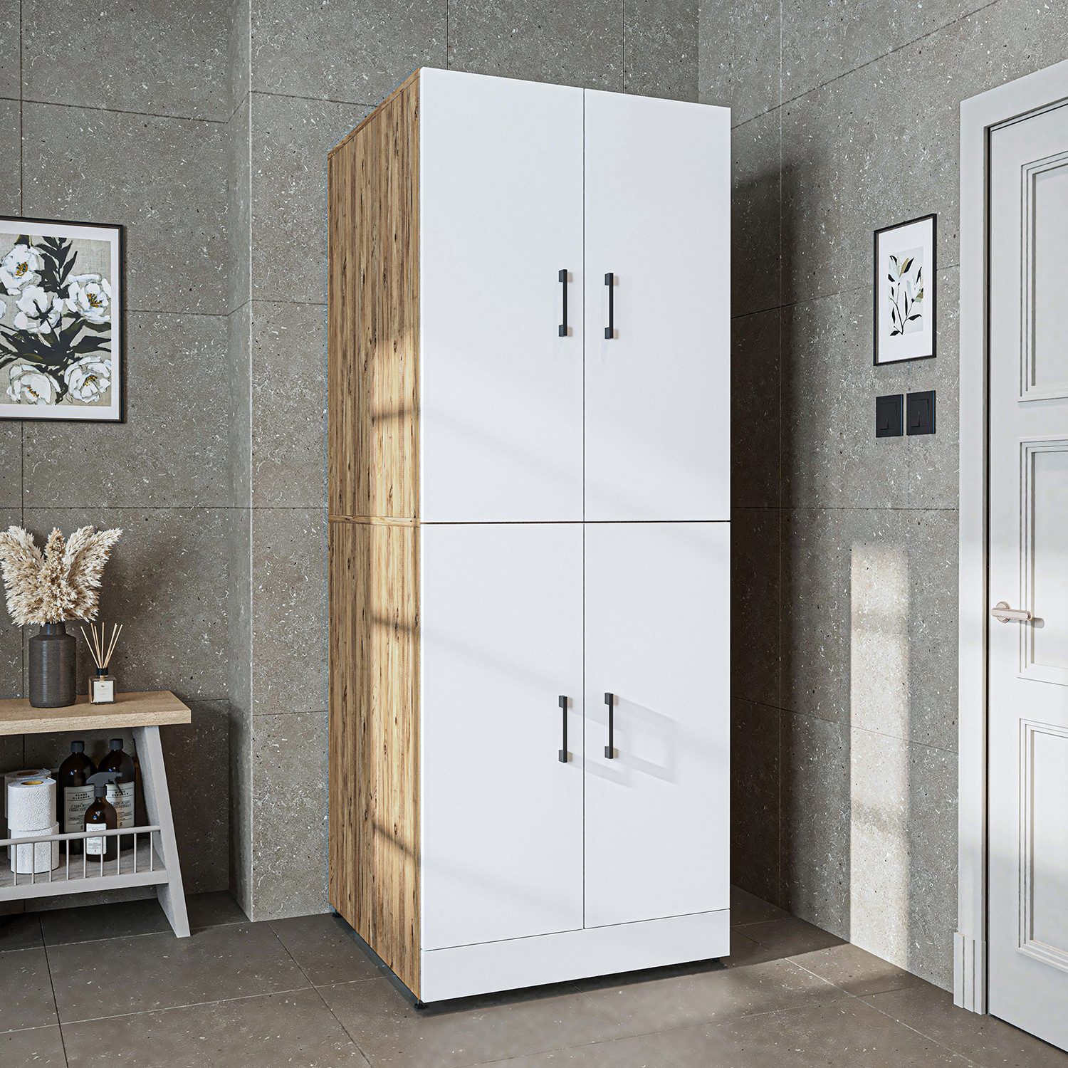 Roomart Waschmaschinenumbauschrank Waschmaschinenschrank SERIE DORA II - fü günstig online kaufen