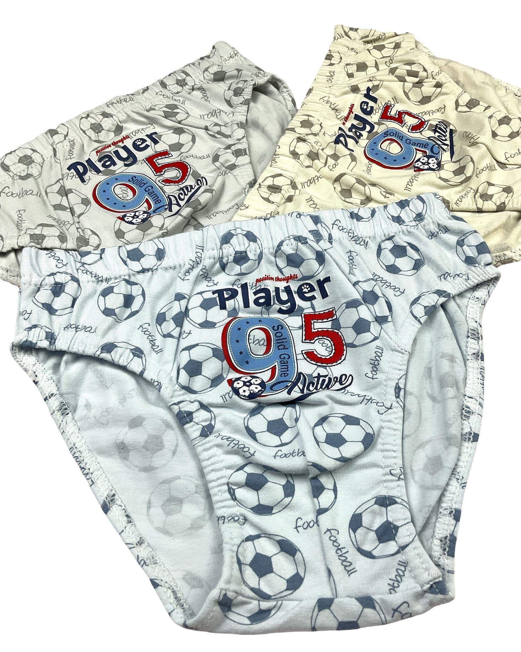 Player Jungen Slip - (Set, Slips 5-St) LOREZA Unterwäsche Unterhosen 5 Baumwolle