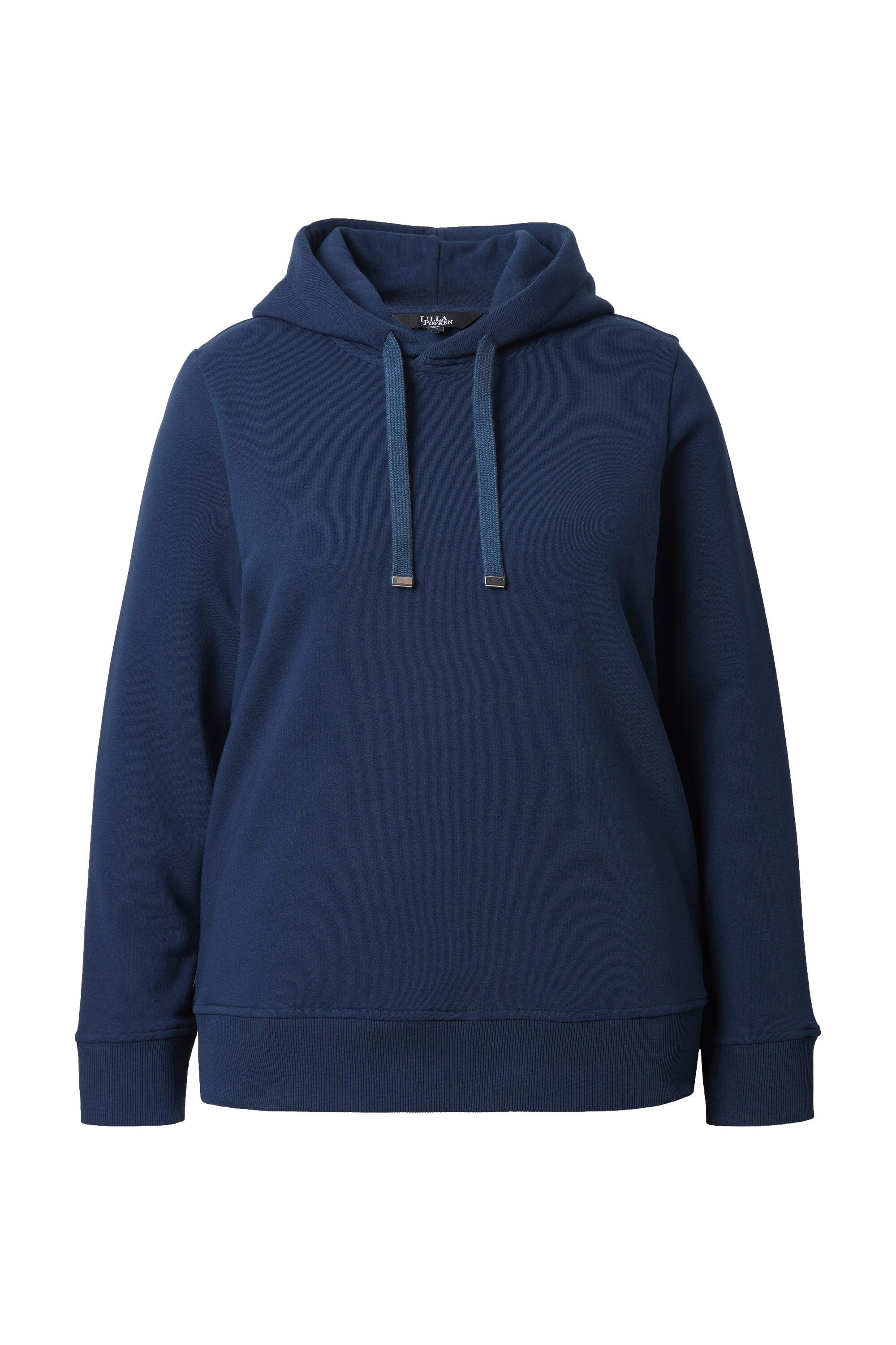 Ulla Popken Sweatshirt Super softer Hoodie Rippbündchen Kapuze Langarm – Bild 2 von 4