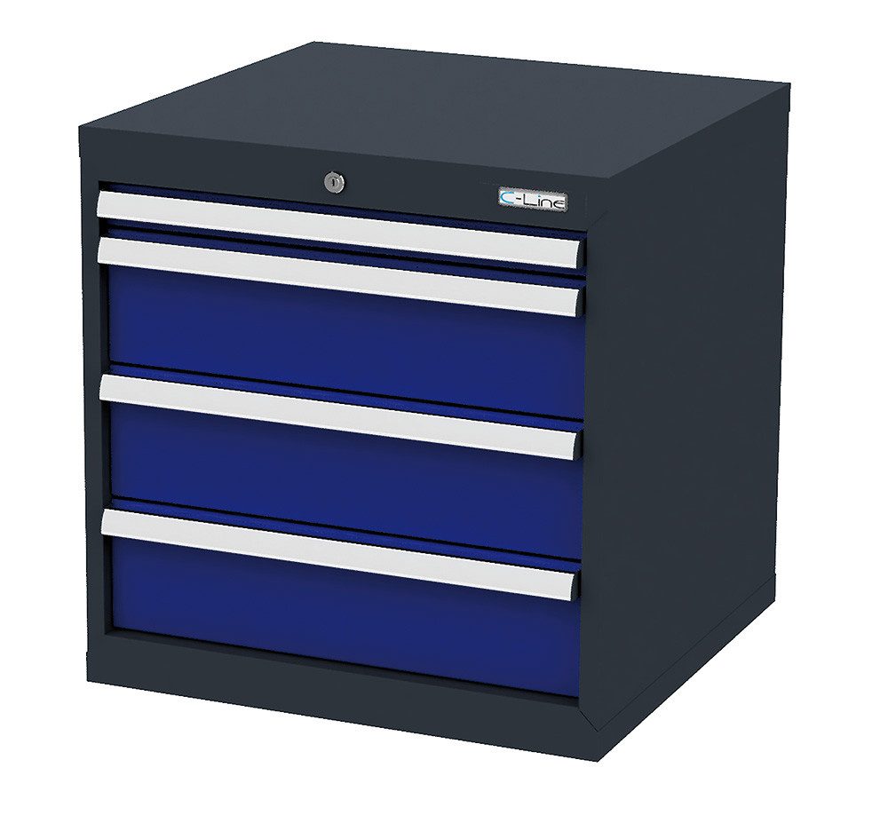 Simplaflex Werkzeugschrank Simplaflex Schubladenschrank, 4 Schubladen, BxTxH 600x575x620 mm