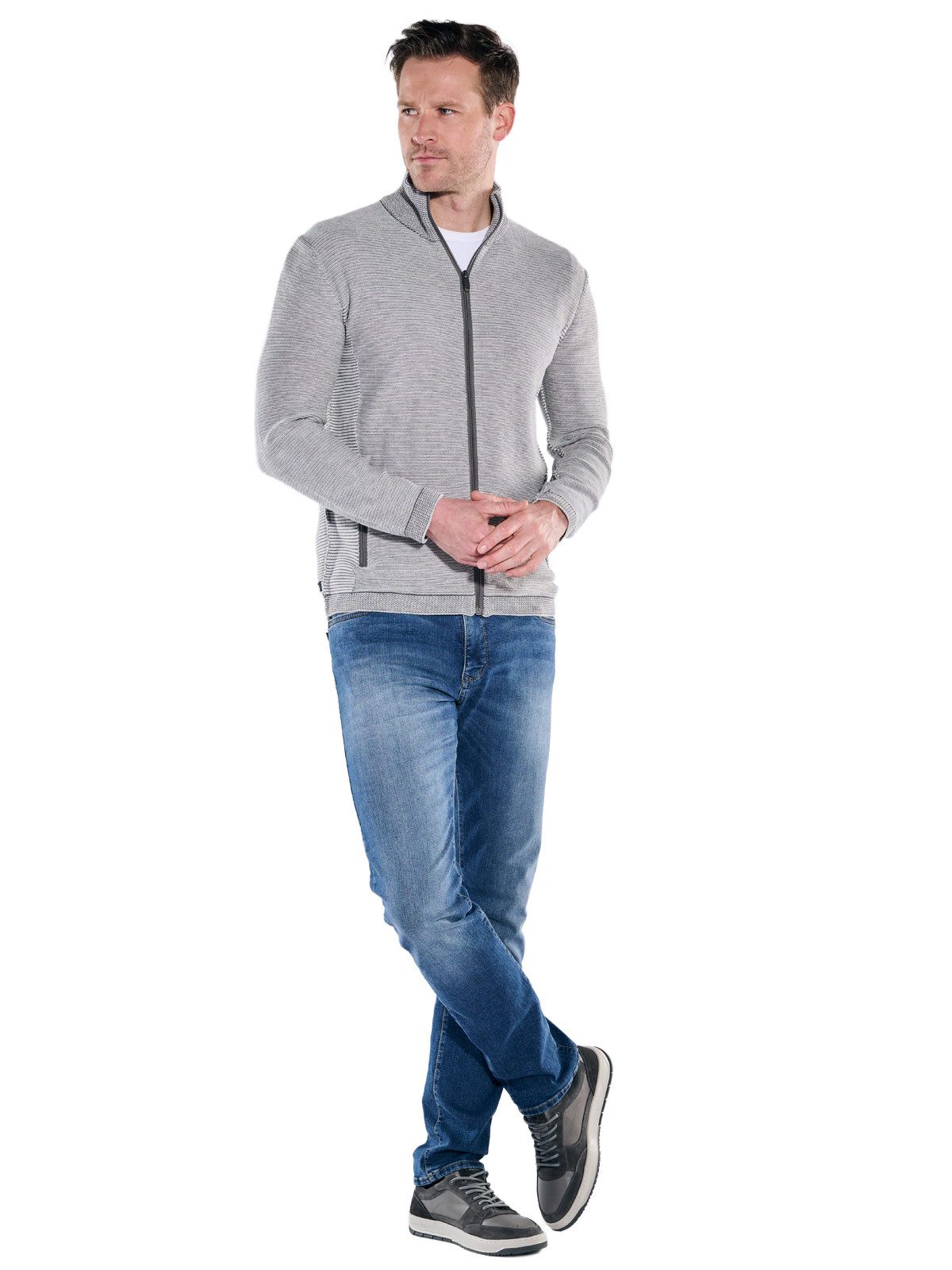 Engbers Cardigan Herren Cardigan, Grau