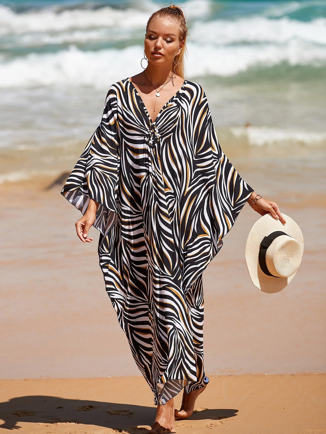 RWEUOQ Strandkleid Damen-Badeanzug Bikini-Vertuschung Urlaubs-Outfits Stran günstig online kaufen