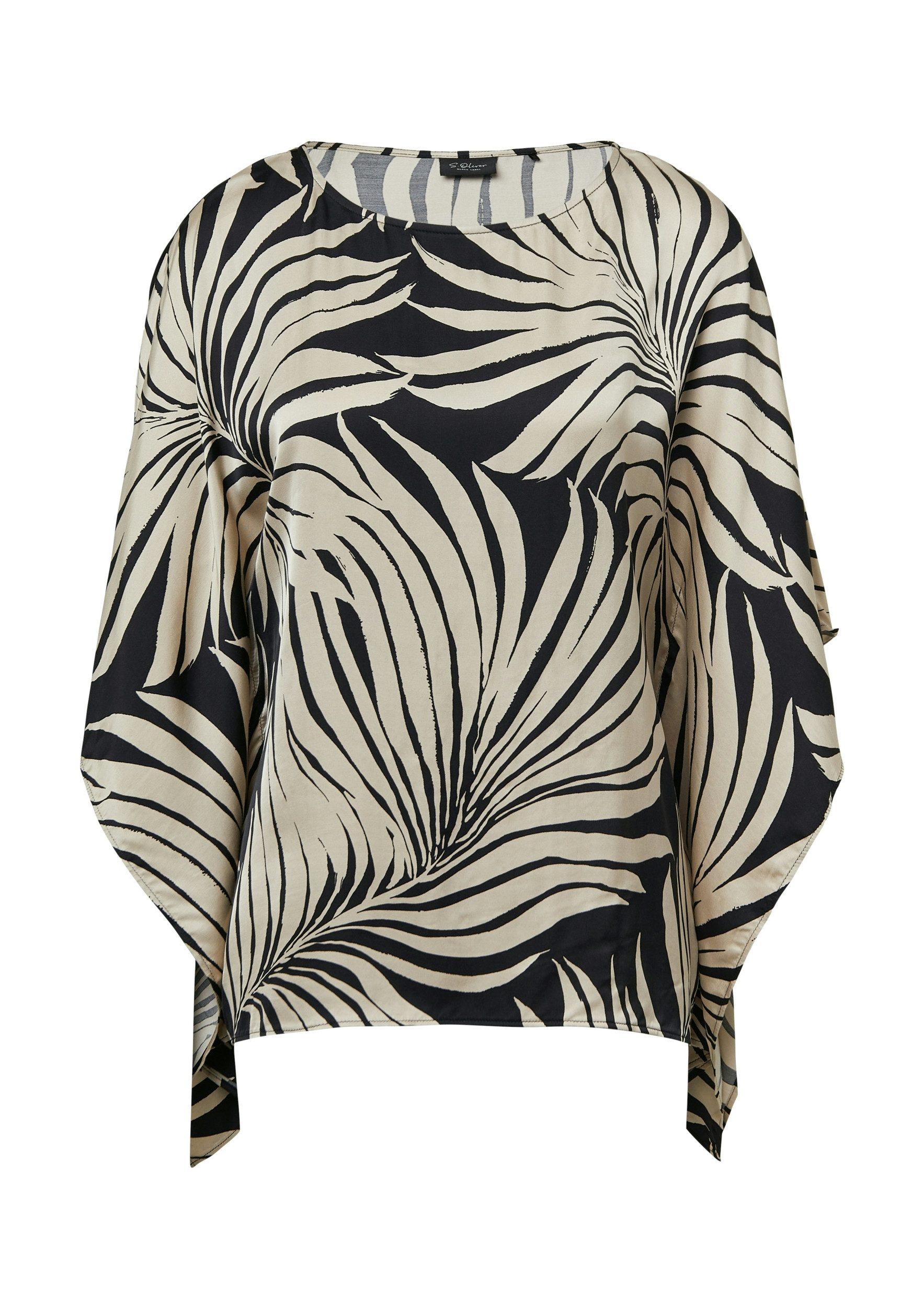 s.Oliver BLACK LABEL Tunika - Stilvolle Damenbluse mit Allover-Print