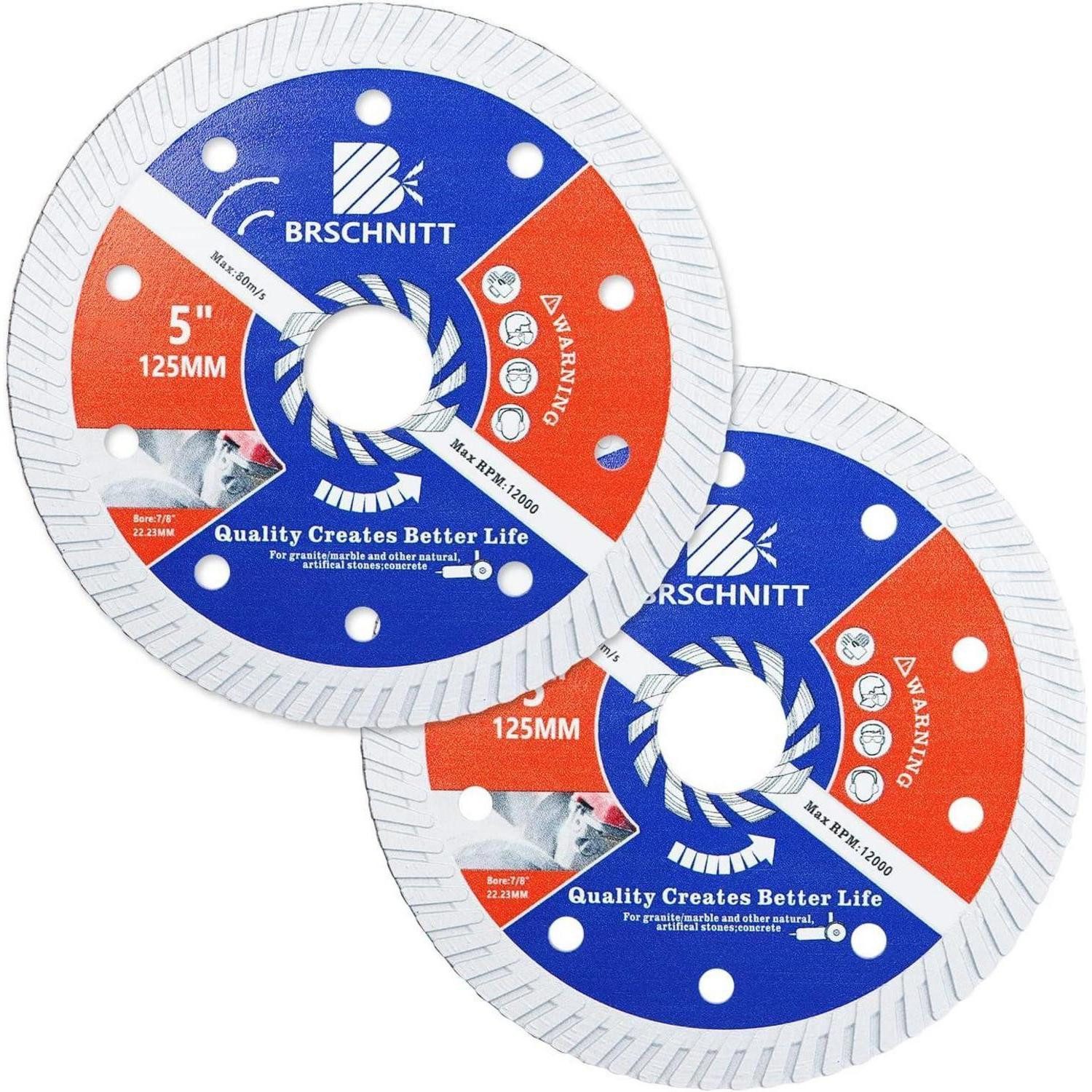 LuxusKollektion Diamanttrennscheibe Diamant Trennscheibe Turbo 125mm 2St.