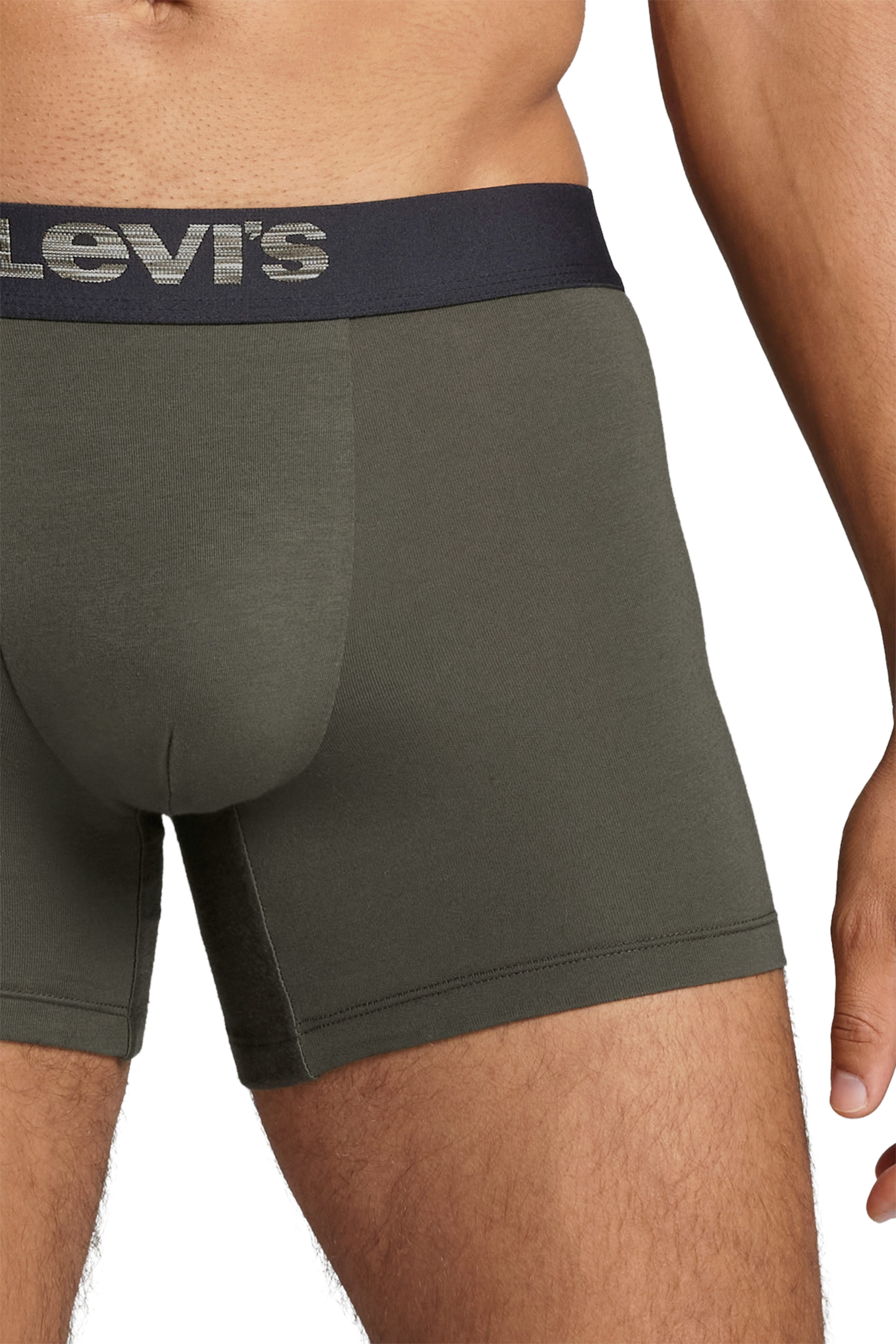 Levi's® Boxershorts LEVIS MEN MEL WB BOXER BRIEF ORG CO 2P (2er Pack) mit breitem Logobund