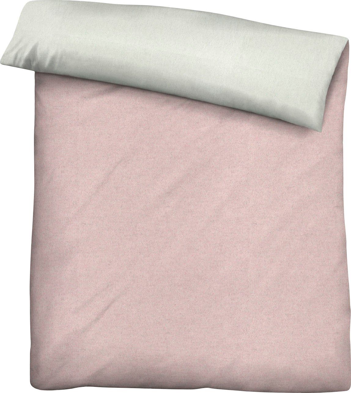 Biberna Wendebettwäsche 0840500 HERMAL Premium Biber Melange-Flanell Bettwäsche 100% Baumwolle, Flanell, 2 teilig, Biber, wärmend & weich, Reißverschluss, ab Gr – Bild 5 von 5