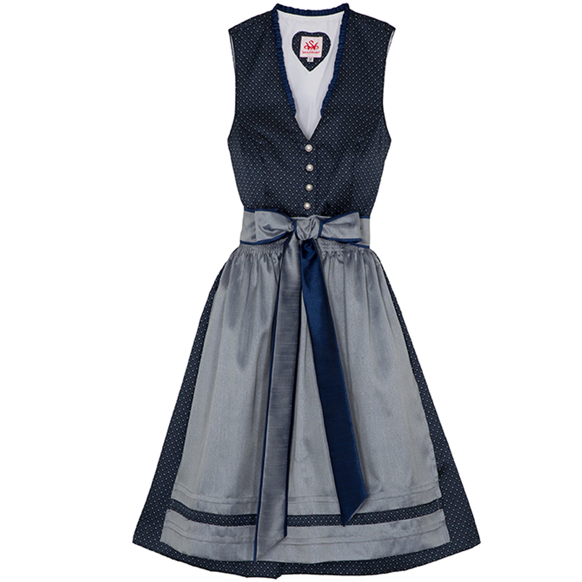 Spieth & Wensky Dirndl Dilliane Dirndl Dirndl Dilliane Midi-Dirndl Kleid 2-teiliges Trachtenkleid