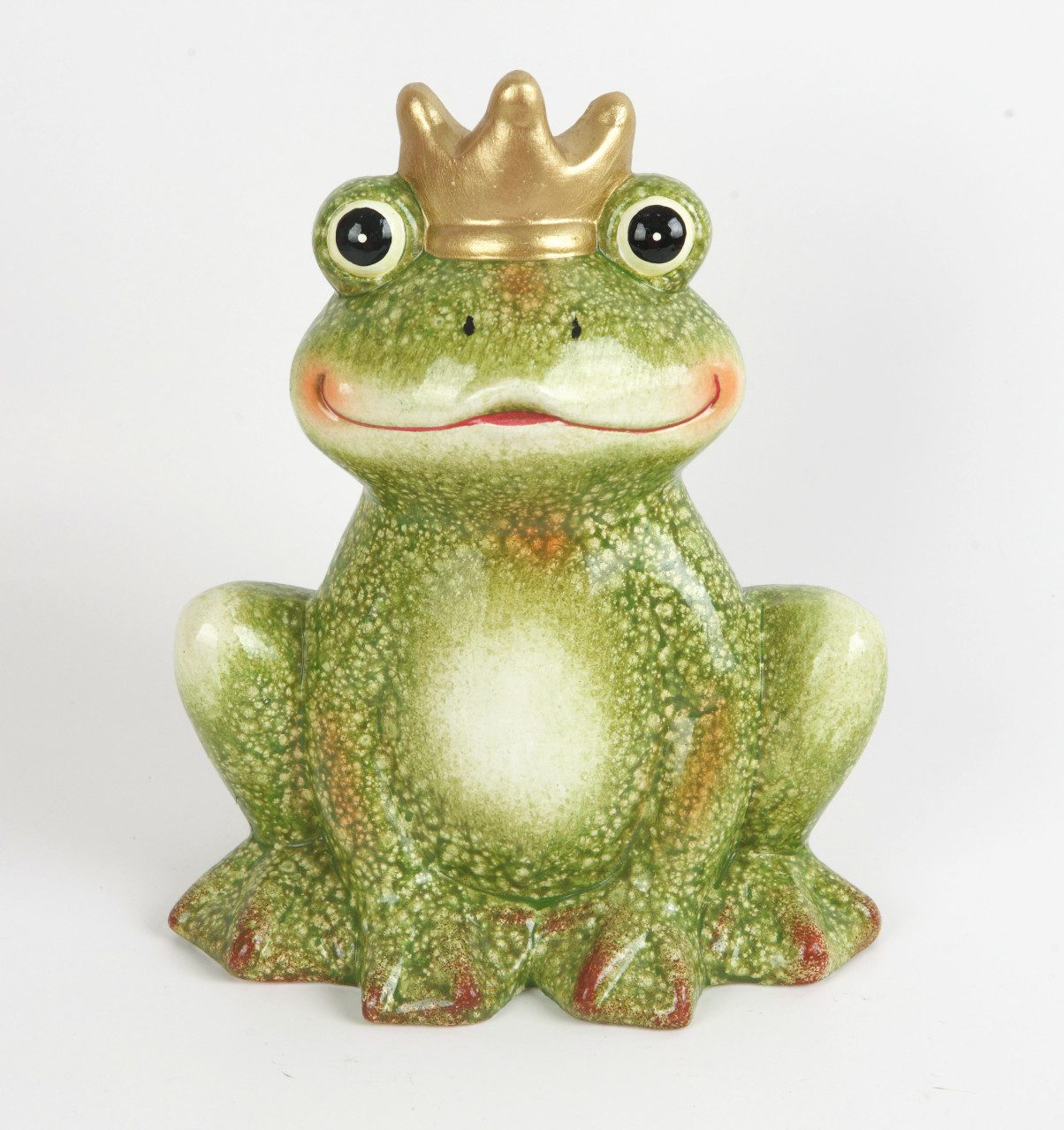 Trend Line Gartenfigur TrendLine Dekofigur Keramik Frosch mit Krone 22 x günstig online kaufen