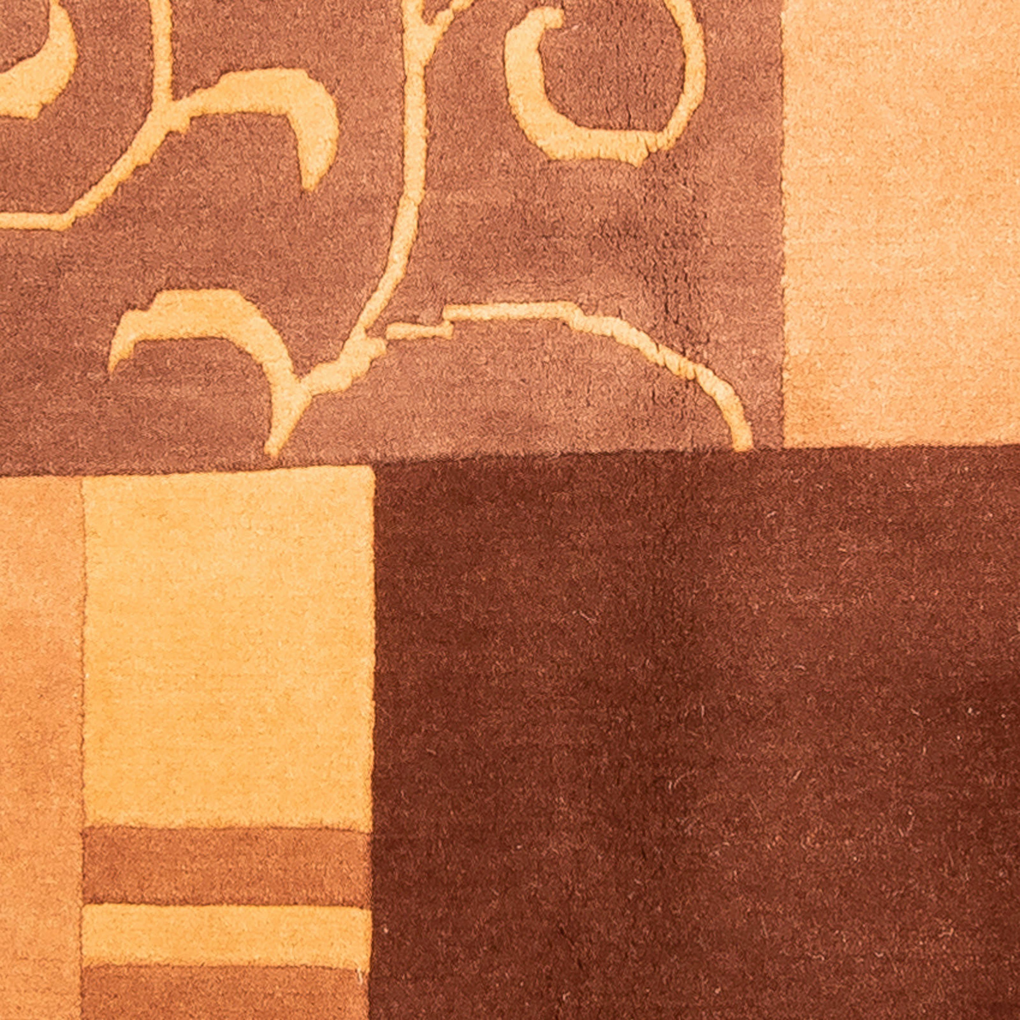 Höhe: x mehrfarbig, Wohnzimmer, Zertifikat 145 cm Wollteppich Einzelstück morgenland, Handgeknüpft, mm, Nepal mit - rechteckig, 201 - 18
