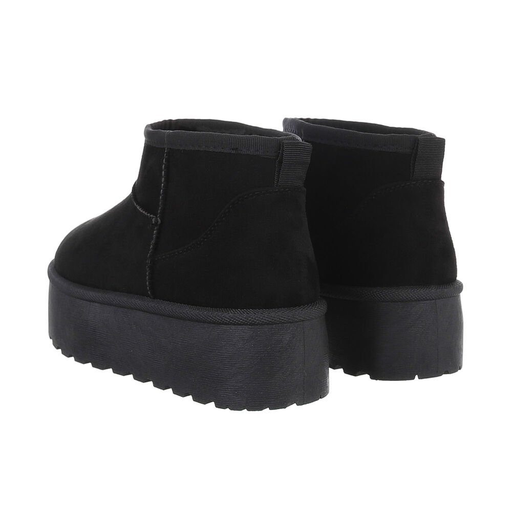 Ital-Design Damen Snowboots Freizeit Snowboots Plateaustiefeletten Snowboots (84338285) Flach Plateaustiefeletten in Schwarz