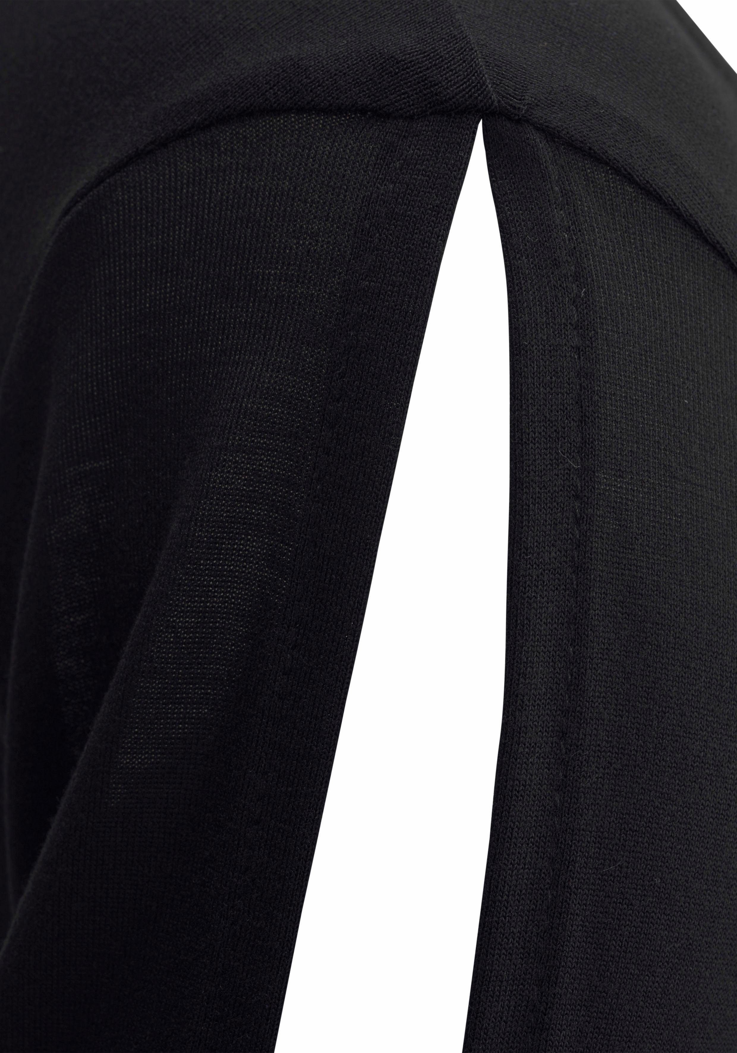 LASCANA Longshirt mit Schlitzen an den Ärmeln, Shirtkleid, Strandkleid