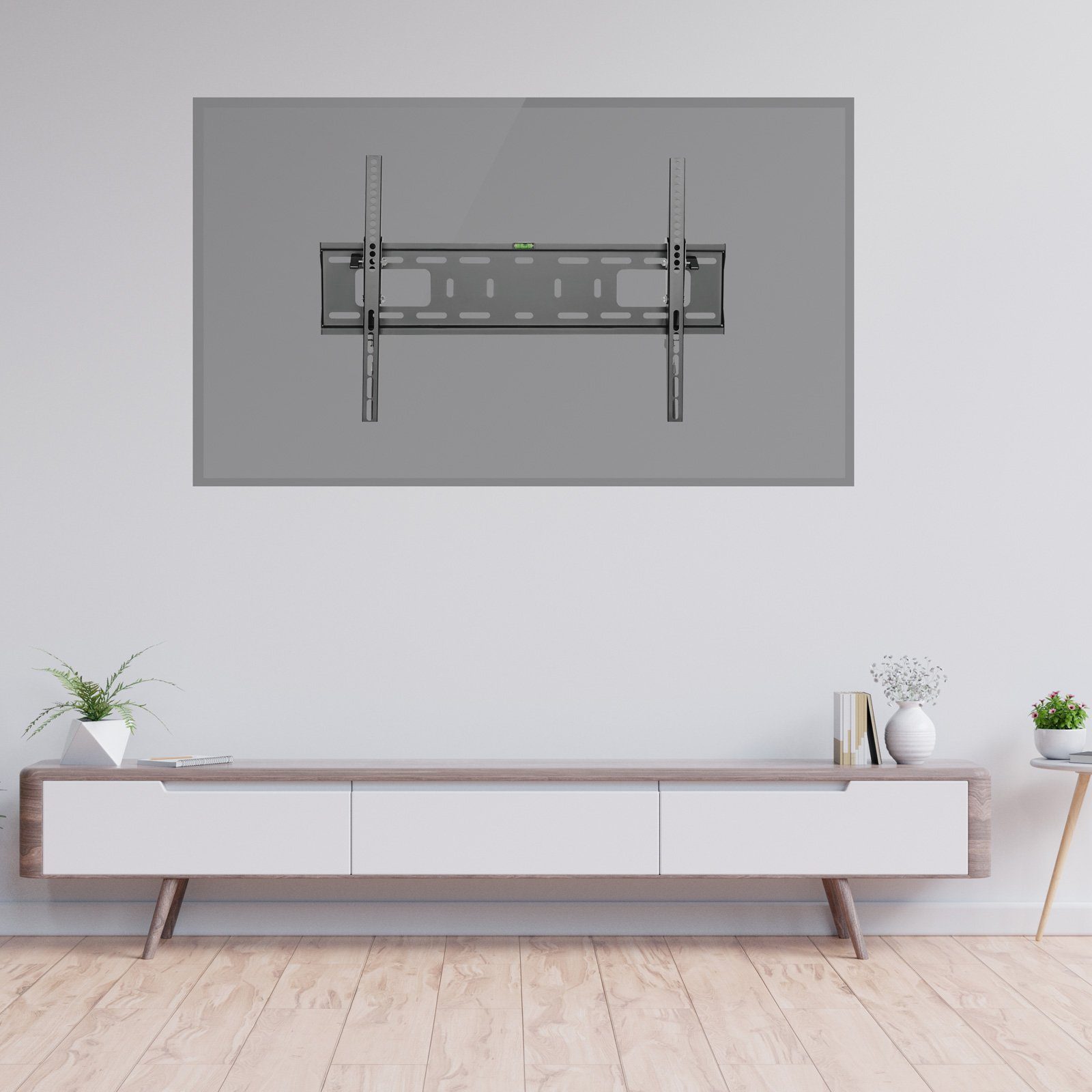 CAVO TV-Wandhalterung TV-Halterung neigbar, für Flach & Curved Fernseher & Monitor, (bis 70 Zoll, für 37 - 70 Zoll Bildschirme bis 50 kg, max. VESA 600x400 mm) – Bild 4 von 5